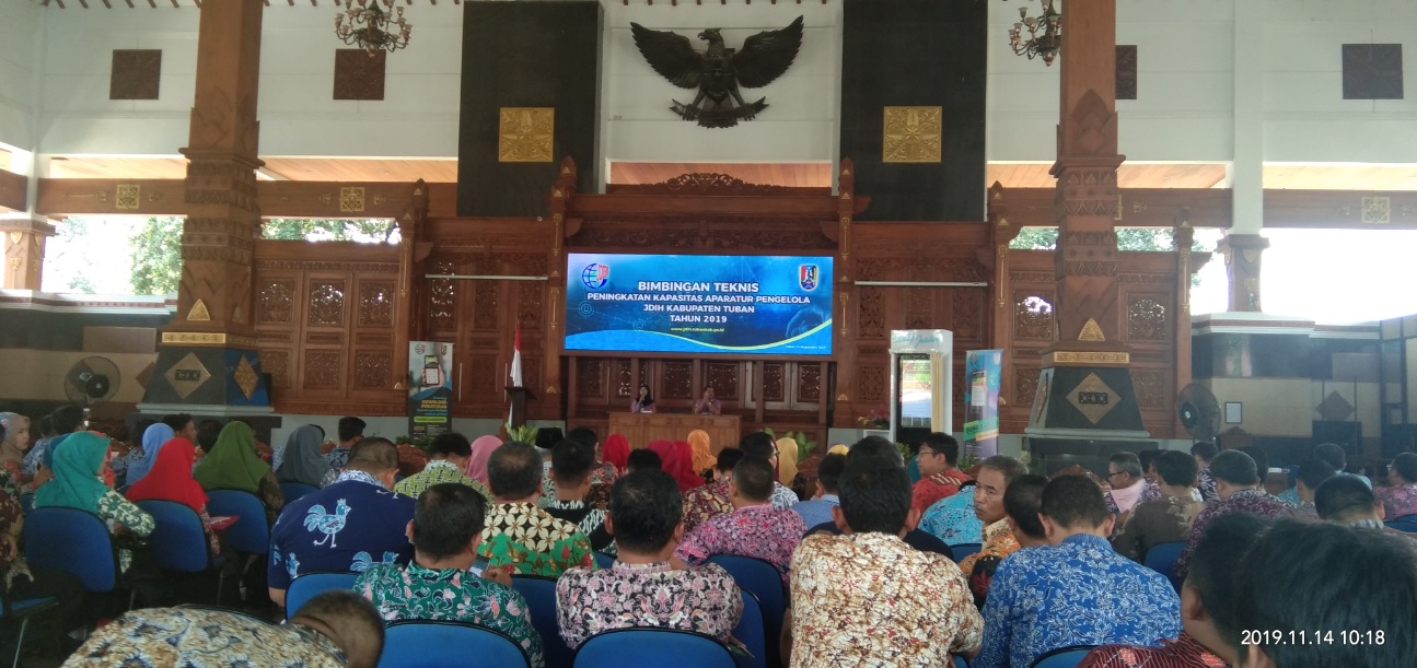 BIMTEK PENINGKATAN KAPASITAS APARATUR PENGELOLA JDIH KABUPATEN TUBAN